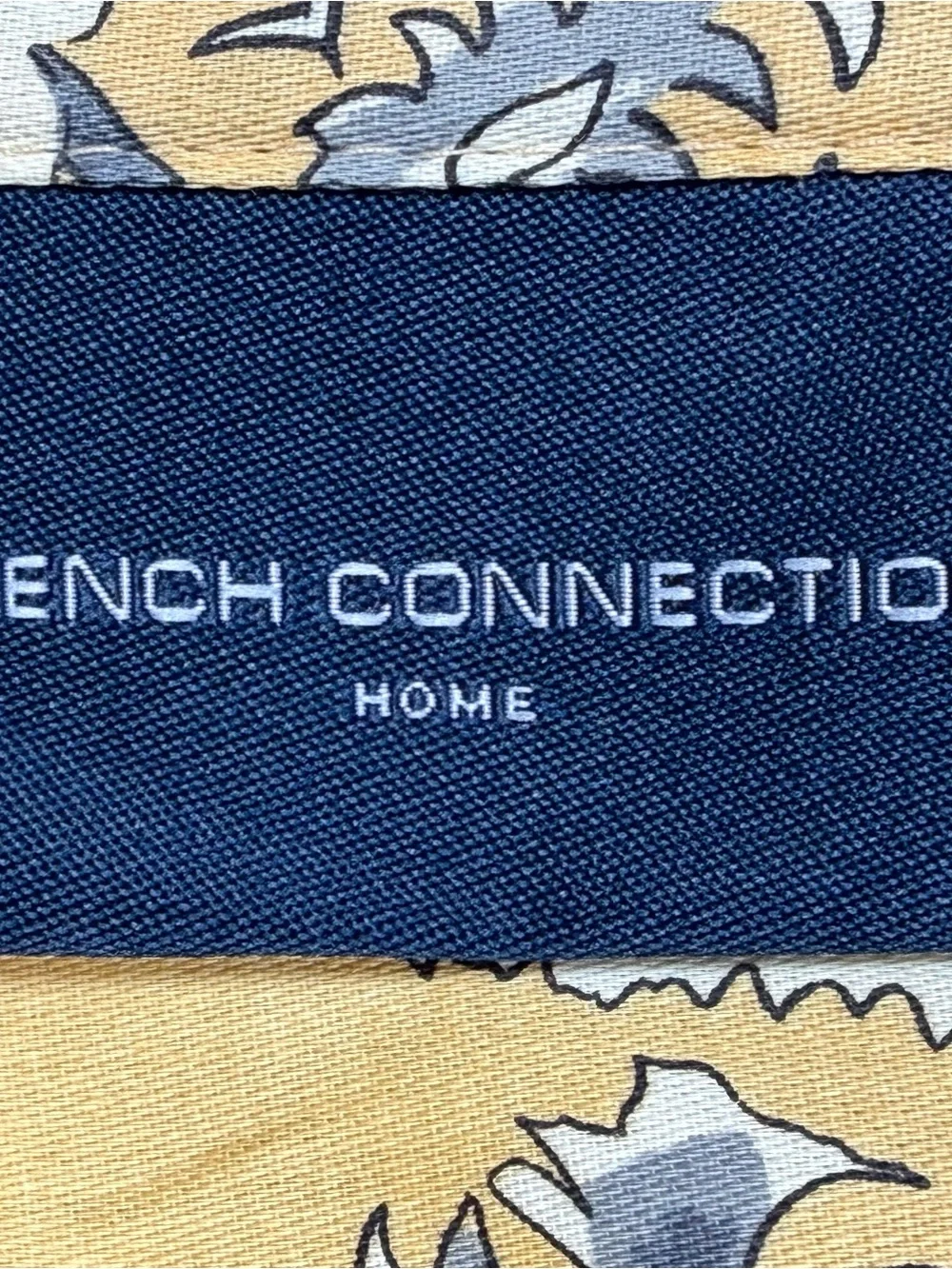 French Connection Home 3-Piece King Duvet Set India Marigold/White 100% Cotton